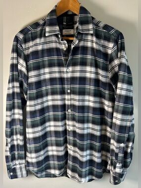 Le 31 Par Simons Mens Button Down Flannel Shirt M Somelos Tecidos Woven Portugal